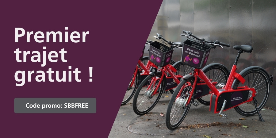 Dein Velo am Bahnhof: SBBFREE Promocode