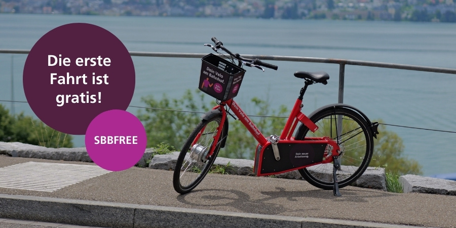 Dein Velo am Bahnhof: SBBFREE Promocode